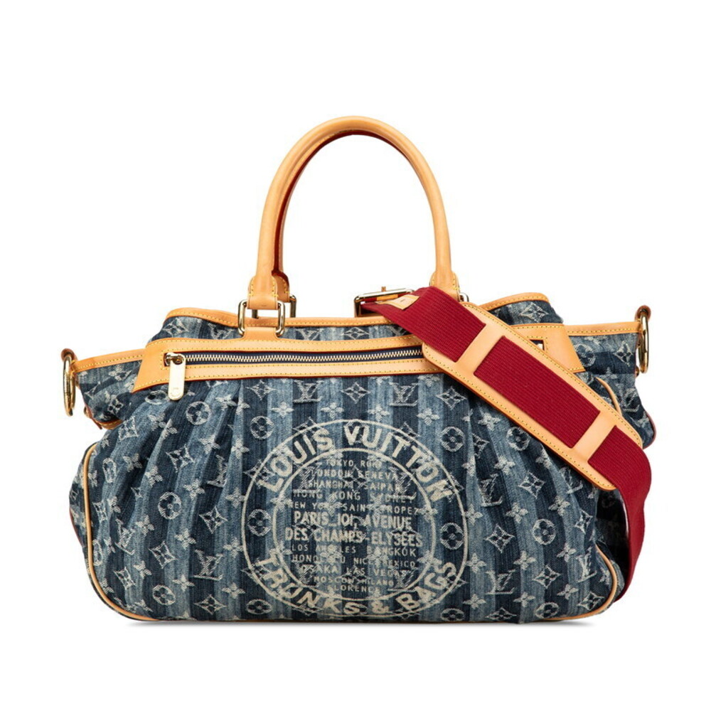 Louis Vuitton Denim Cruise Collection Cavalier Bag Indigo Blue